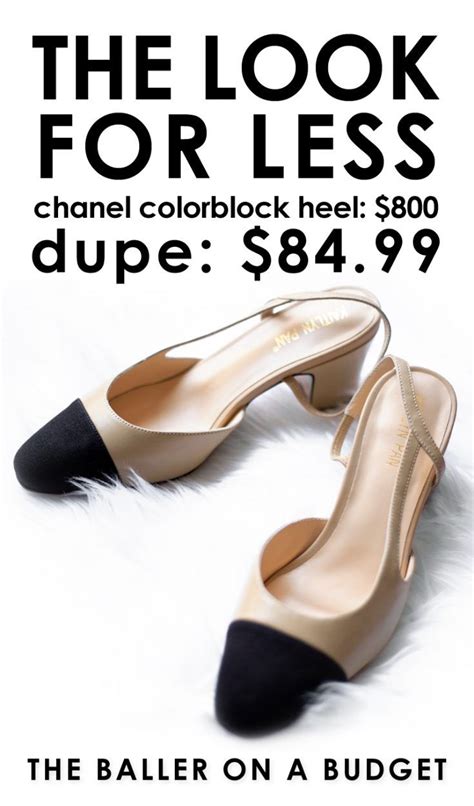 chanel dupe shoe|chanel knock off shoes.